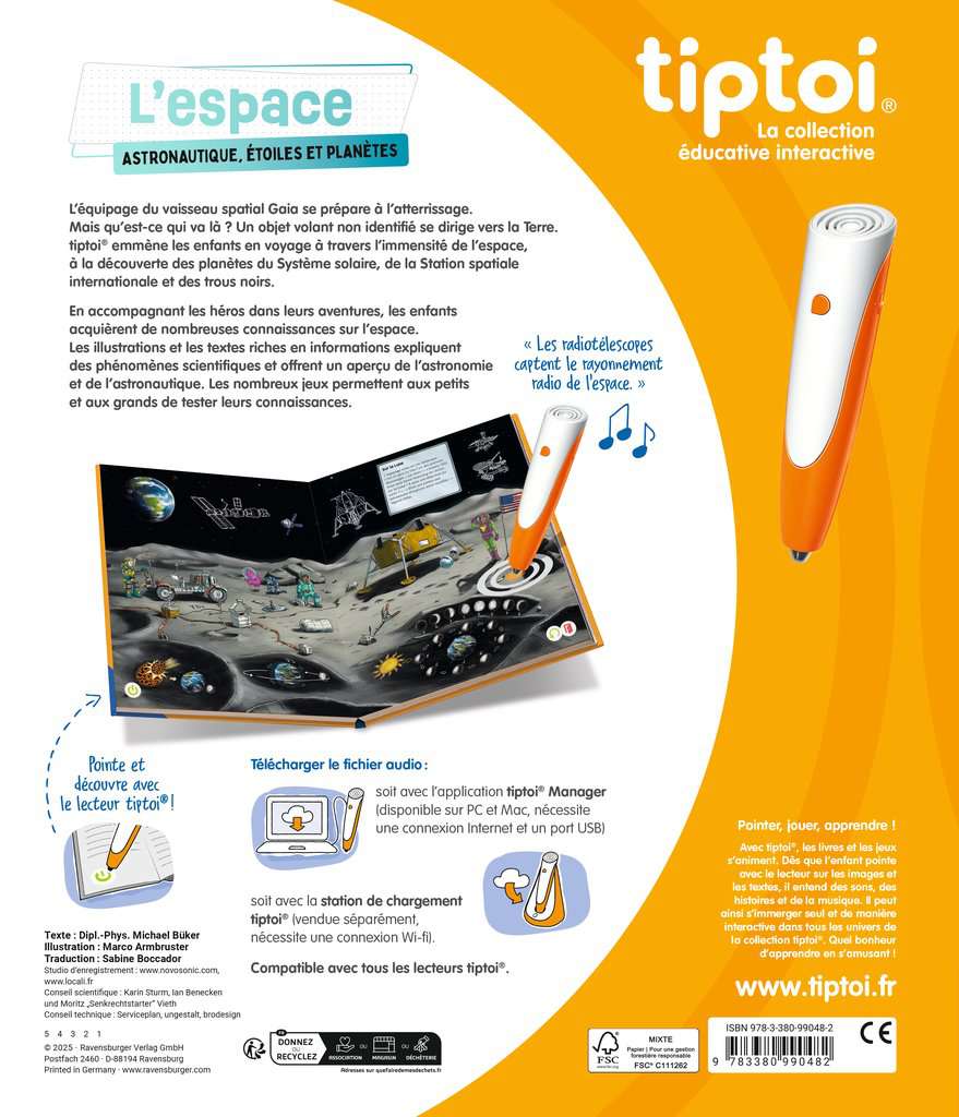 TipToi - L’espace - Astronautique, étoile et planètes