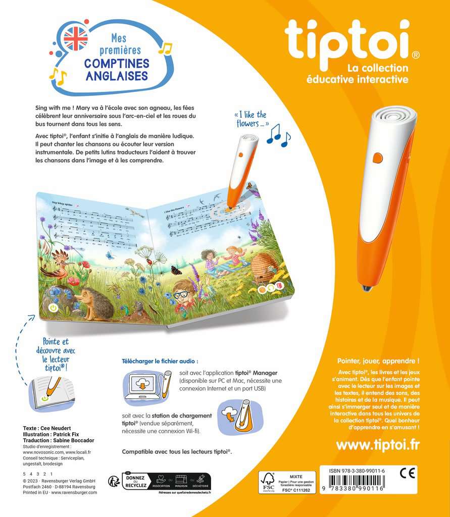 TipToi - Mes premières comptines anglaise