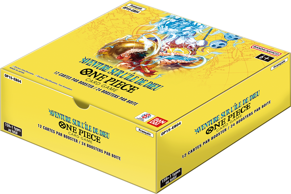One Piece OP15 - Aventure sur l'île de Dieu : Display FR (24 boosters)