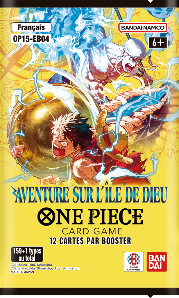 One Piece OP15 - Aventure sur l'île de Dieu : Display FR (24 boosters)