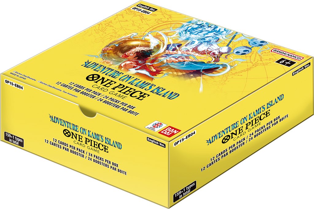 One Piece OP15 - Aventure sur l'île de Dieu : Display EN (24 boosters) + Dash Pack offert