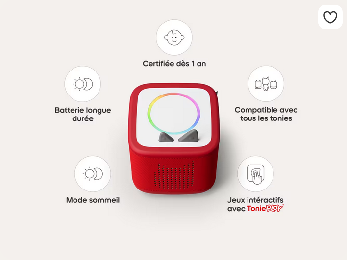 Mon Premier Coffret Toniebox 2 - Rouge Coquelicot