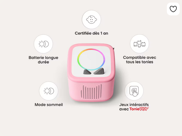 Mon Premier Coffret Toniebox 2 - Rose Fleur