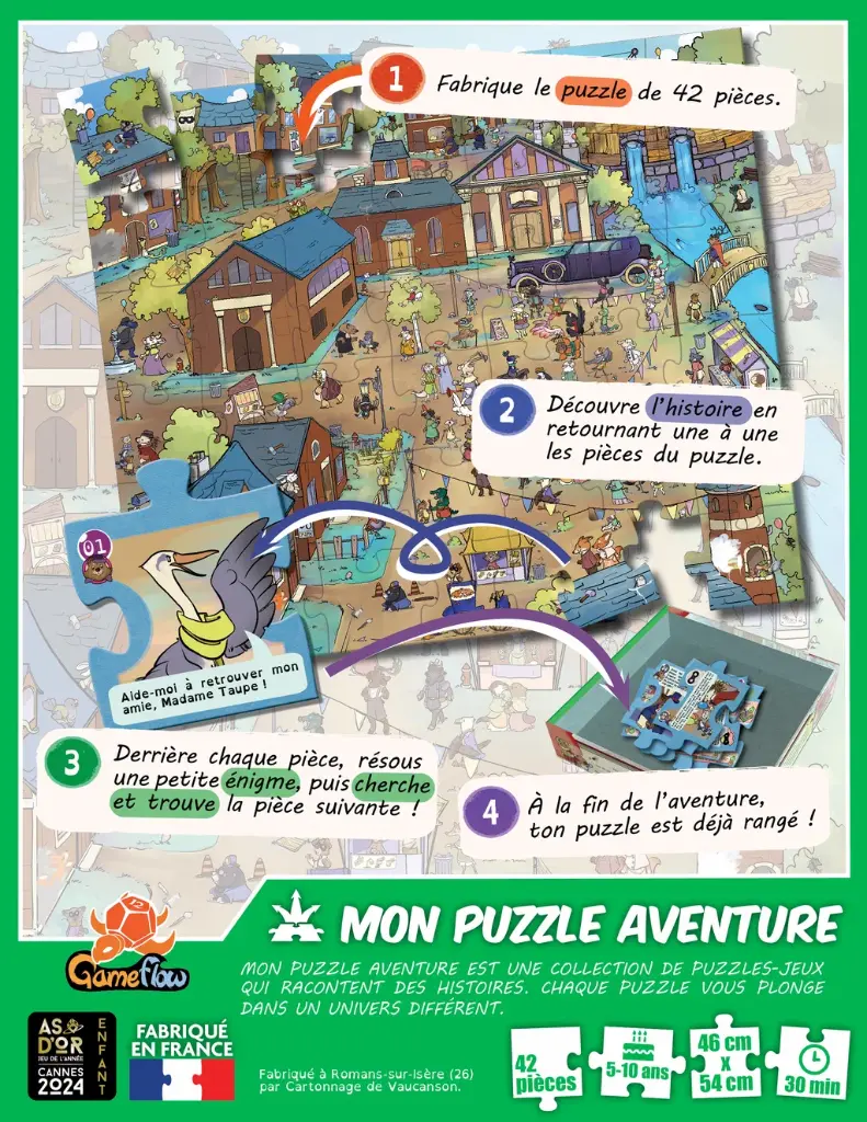 Mon puzzle aventure : Petits Détectives