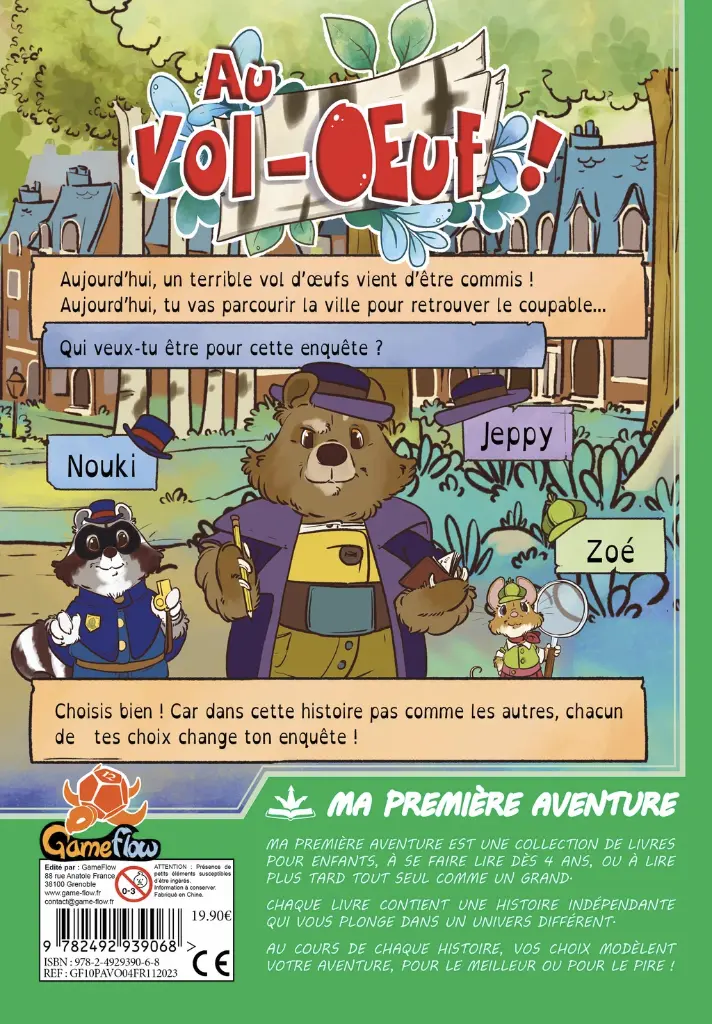 Ma Première Aventure : Au Vol-Oeuf Version Longue