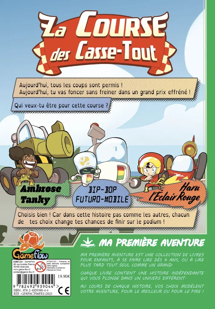 Ma première aventure : La course des casse-tout Version Longue