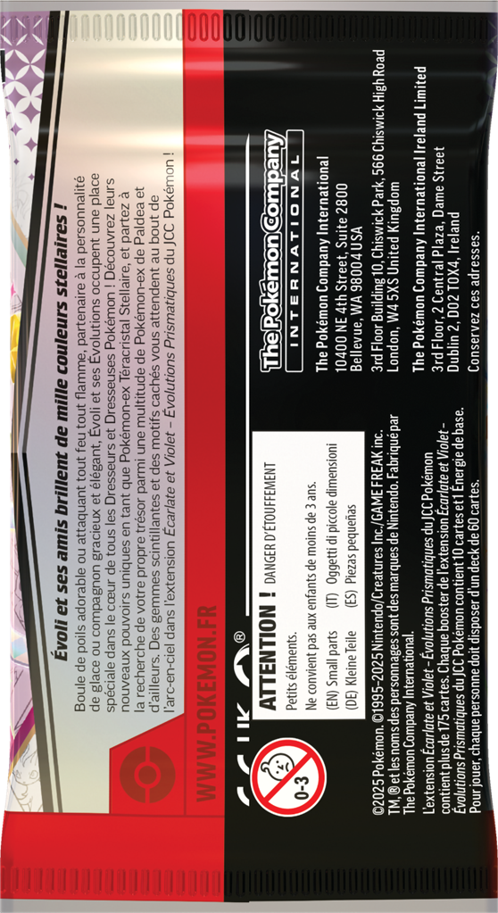 Pokémon EV8.5 - Évolutions Prismatiques - Bundle 6 boosters 