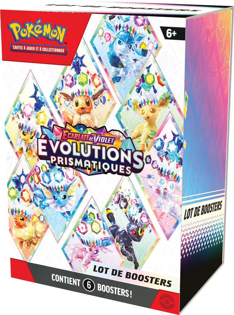 Pokémon EV8.5 - Évolutions Prismatiques - Bundle 6 boosters 