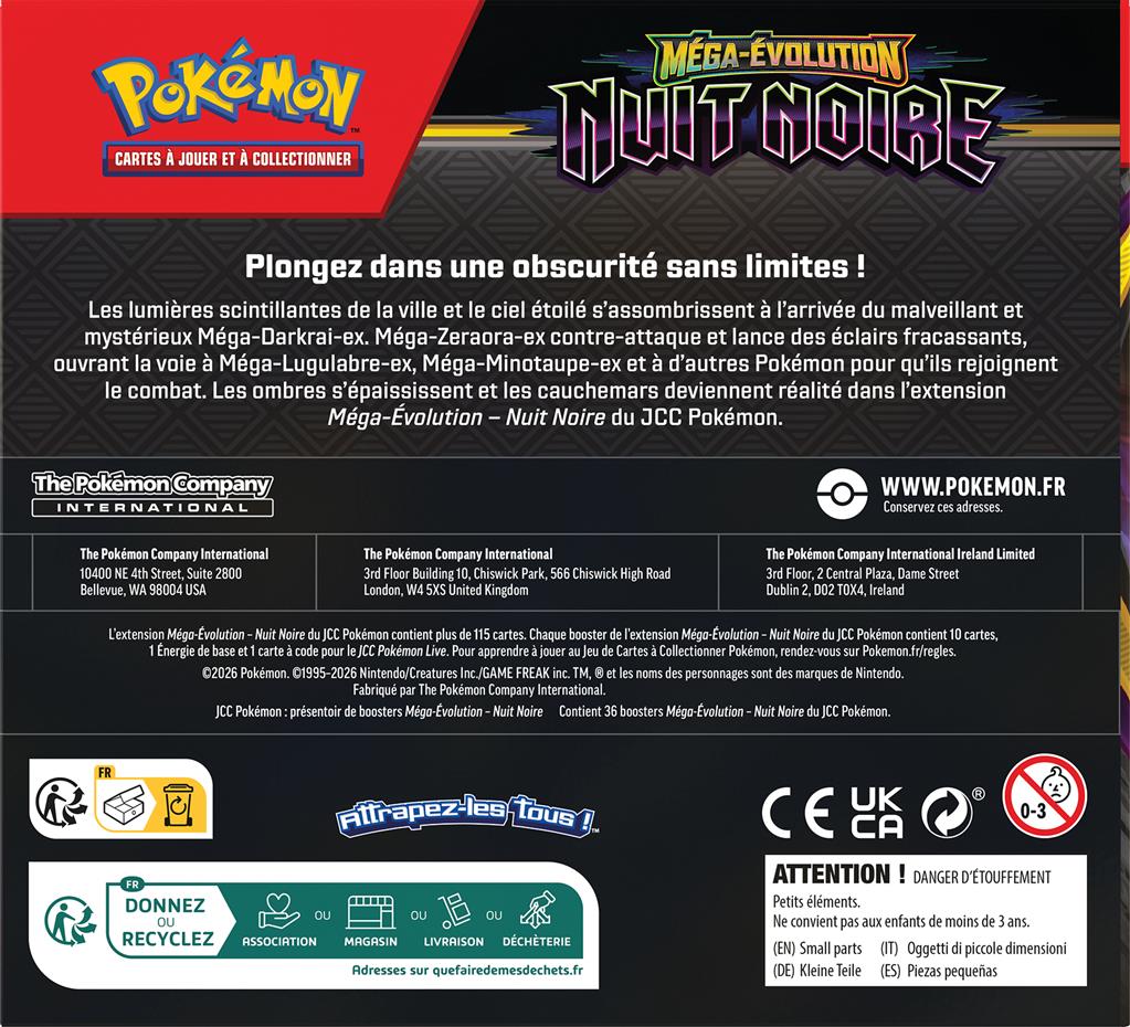 Pokémon ME05 - Nuit Noire: Display (36 boosters)