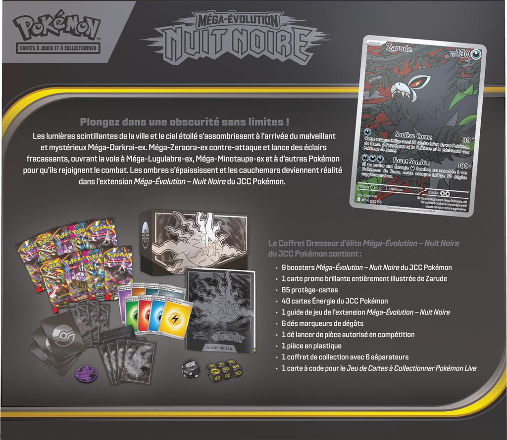 Pokémon ME05 - Nuit Noire : coffret Dresseur d'Elite (ETB)