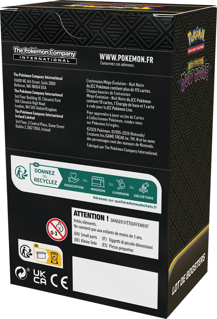 Pokémon ME05 - Nuit Noire : Bundle 6 boosters