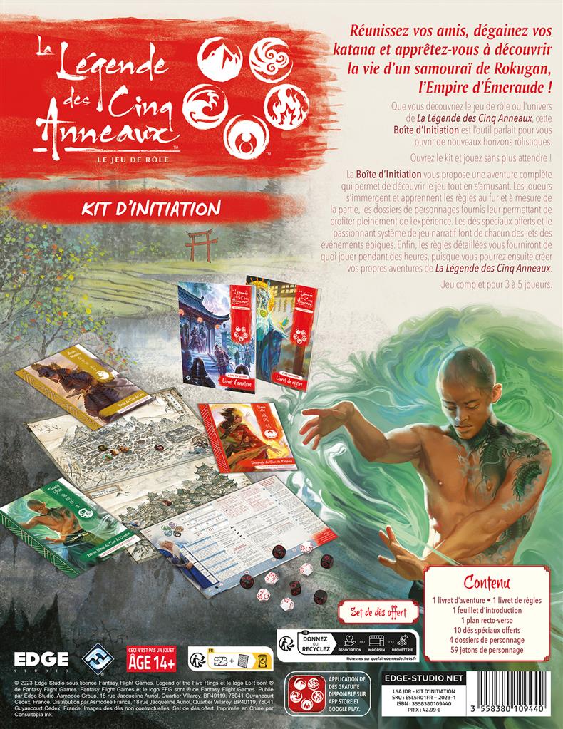 L5R - La légende des Cinq Anneaux : Kit D’initiation