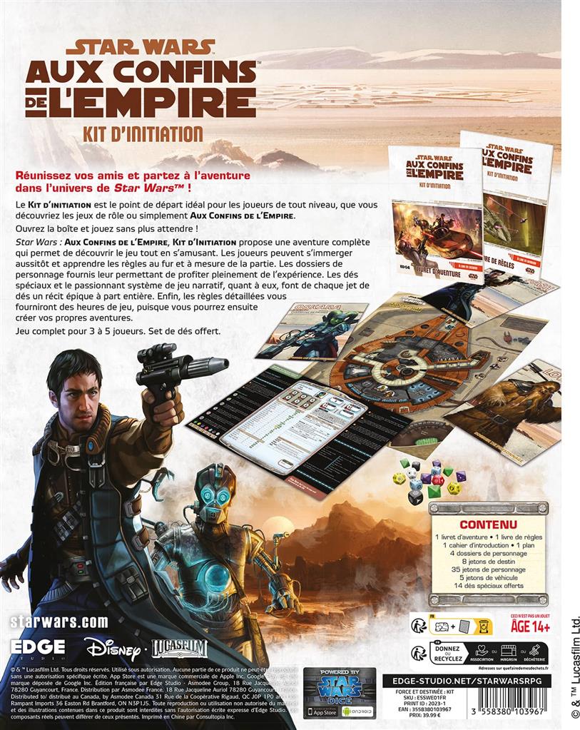 Star Wars Aux Confins de l'Empire Kit d'Initiation