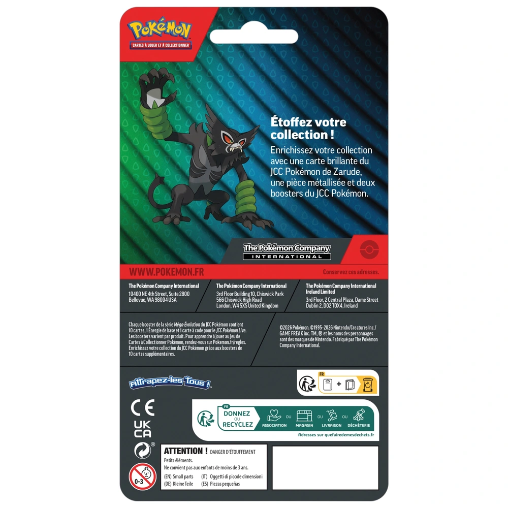 Pokémon - Pack 2 boosters : Zarude