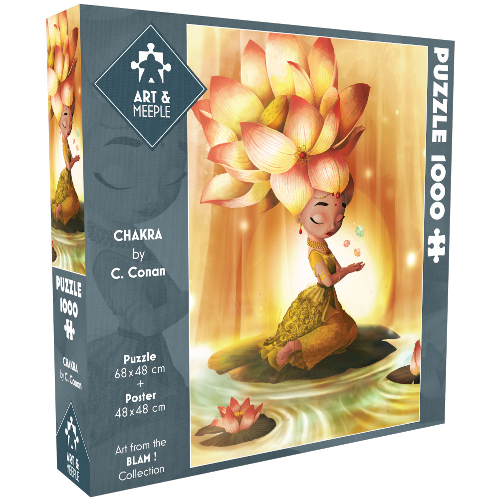 Art&meeple-Puzzle 1000 pièces Chakra