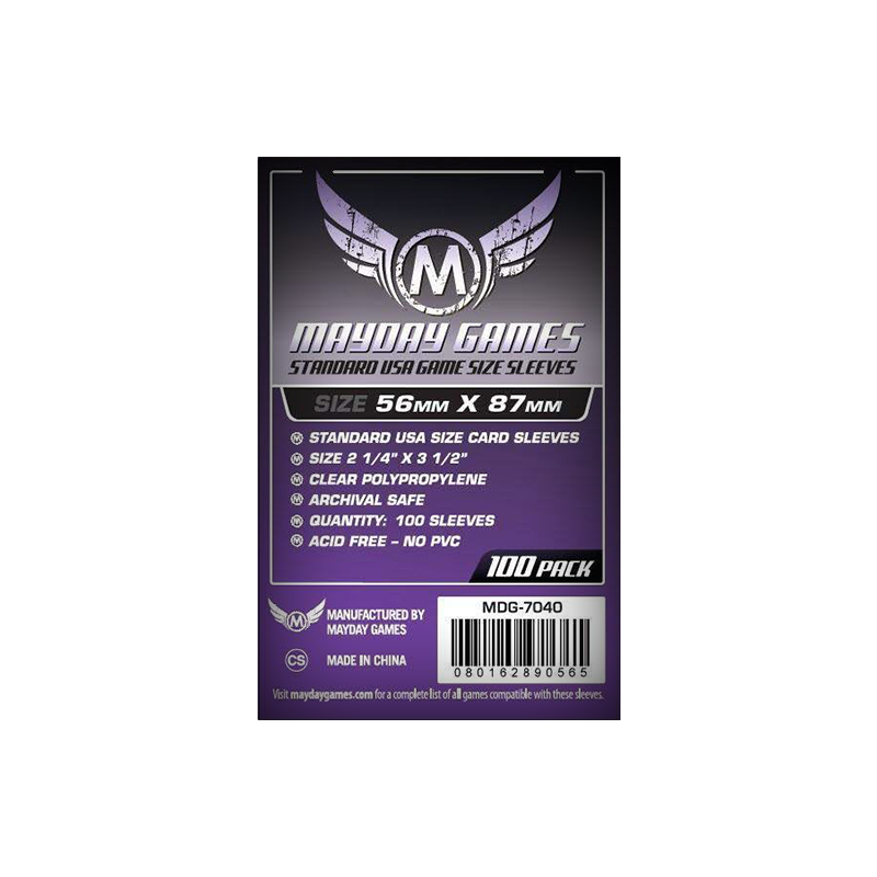 Sleeves 56x87mm USA Standard - Mayday