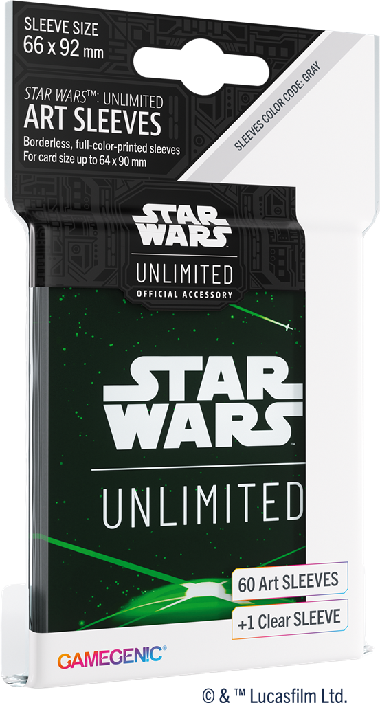 GG : Star Wars Unlimited Art Sleeves : Card Back Green