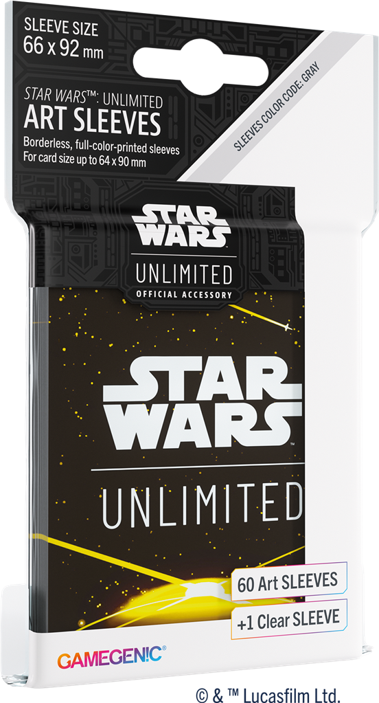 GG : Star Wars Unlimited Art Sleeves : Card Back Yellow