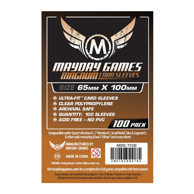 [MDG-7102] Sleeves 65x100 magnum Standard - Mayday