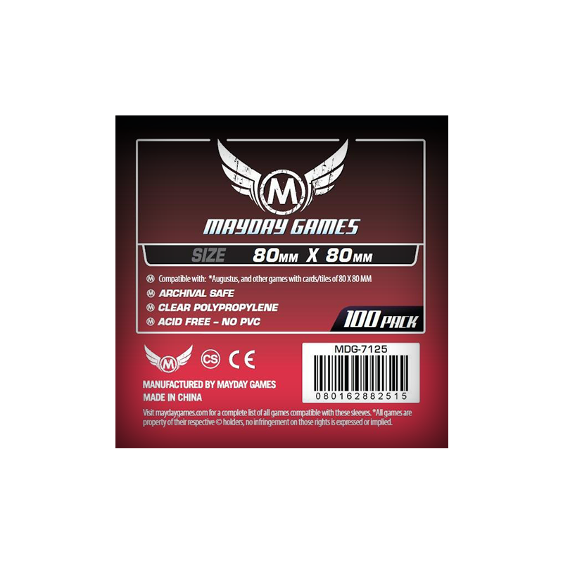 [MDG-7125] Sleeves 80x80 Standard - Mayday