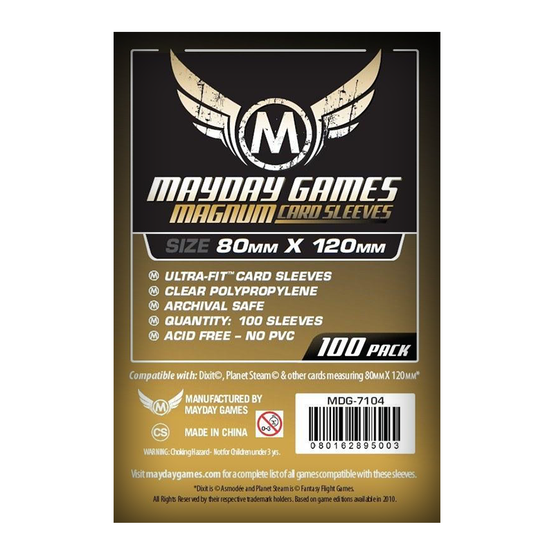 [MDG-7104] Sleeves 80x120 Standard - Mayday
