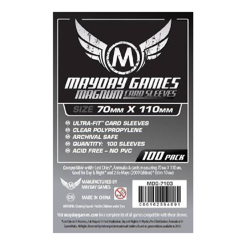 [MDG-7103] Sleeves 70x110 Magnum Standard - Mayday