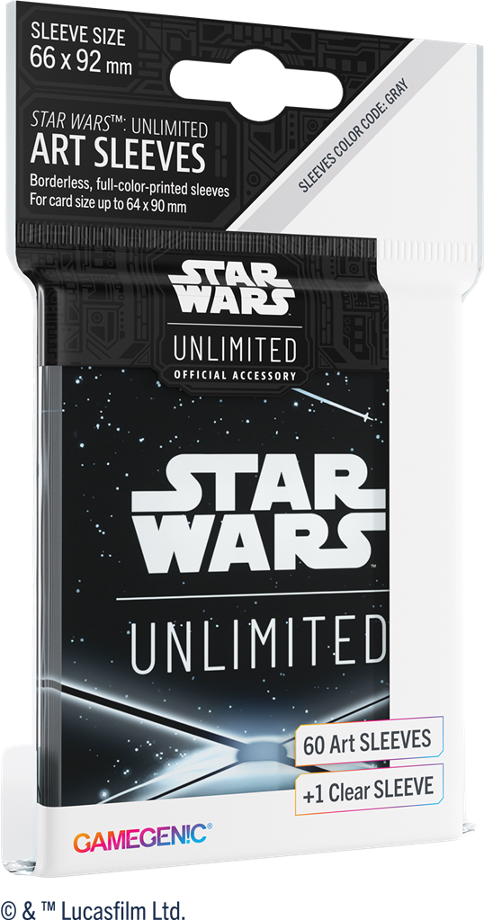 GG : Star Wars Unlimited Art Sleeves : Card Back Black