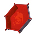 Red Dragon - 19 x 19 cm - Cuir et velours