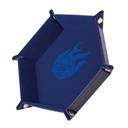 Critical Blue- 19 x 19 cm - Cuir et velours
