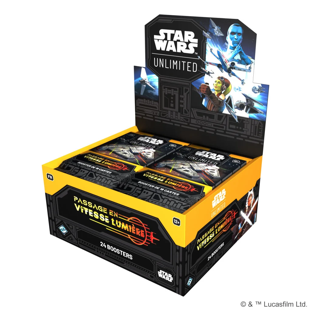 Star Wars Unlimited : Passage en Vitesse Lumière - Display FR (24 Boosters)