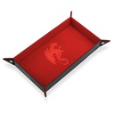 Couloir de Dés - Dragon Rouge - Cuir et Velours - 20 x 40 cm
