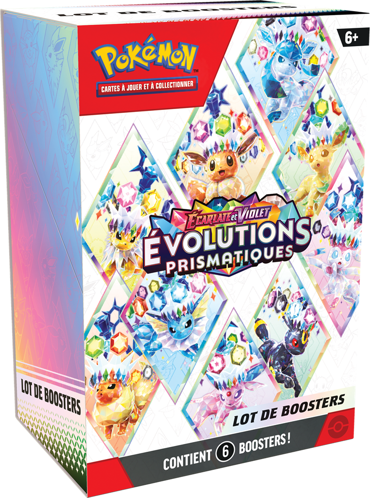 Pokémon EV8.5 - Évolutions Prismatiques - Bundle 6 boosters 