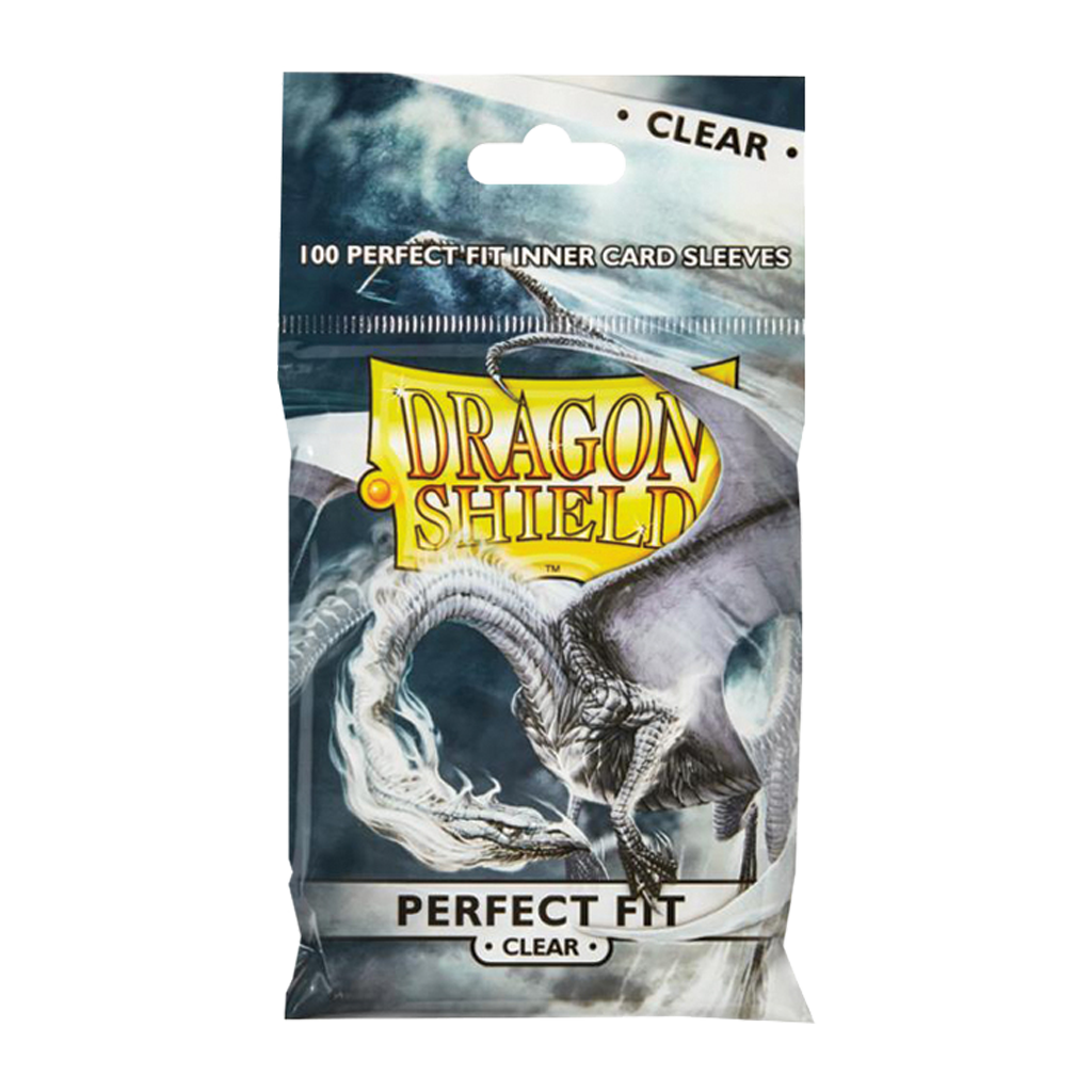 100 Dragon Shield Perfect Fit : Clear/Clear (15)
