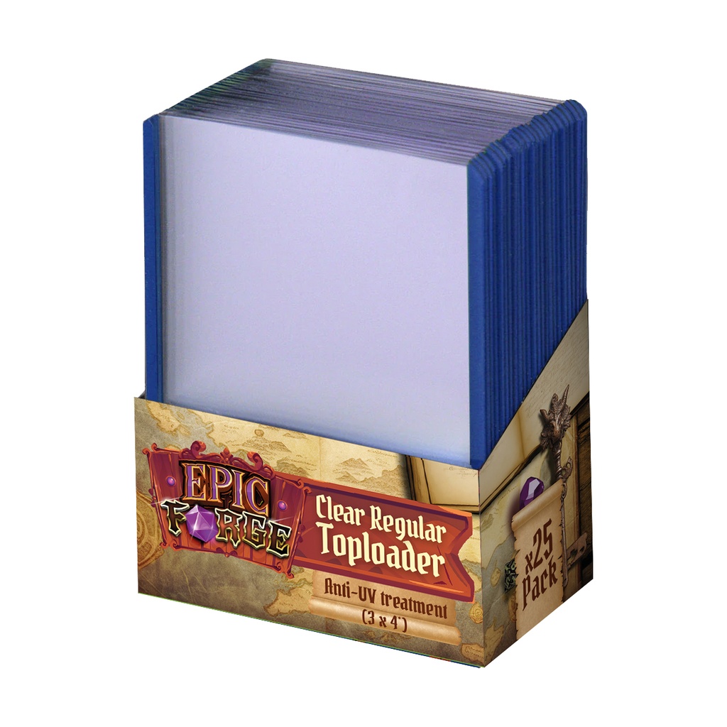 Epic Forge - Toploader Anti-UV (3 x 4') - Clear Regular (25 pieces)