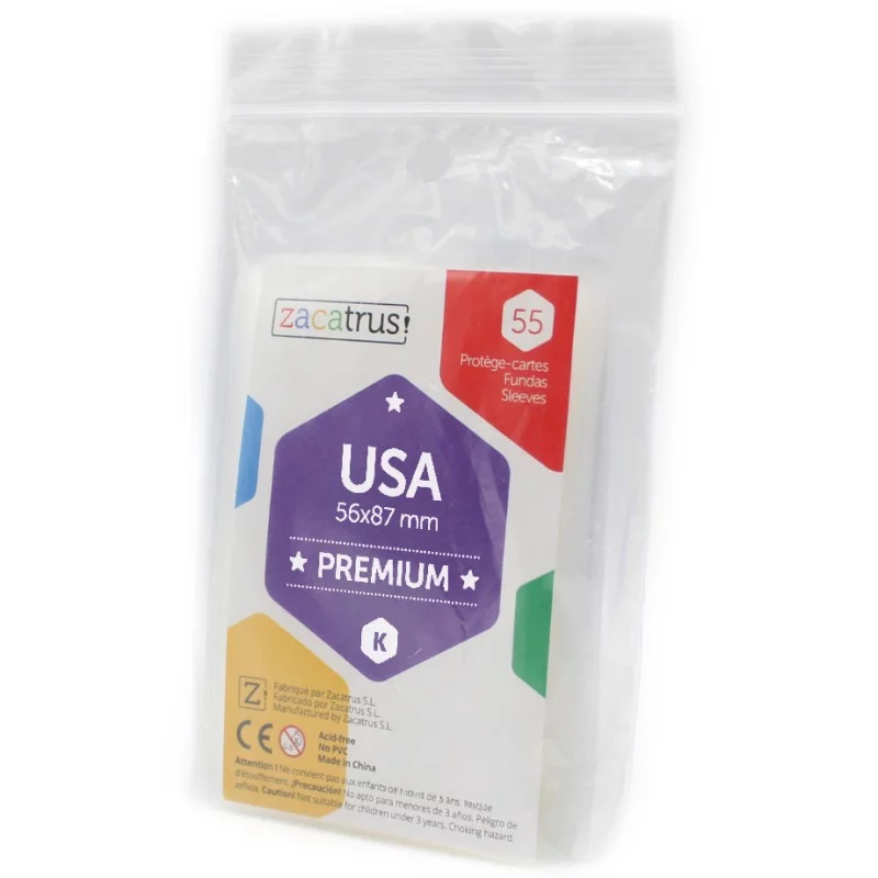 Protège-cartes Zacatrus USA premium 56x87 mm