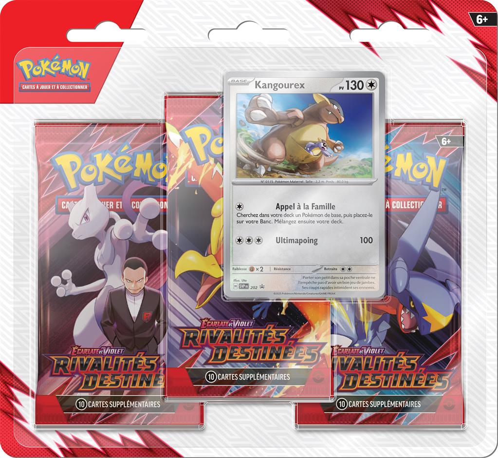 Pokémon EV10 - Rivalités Destinées: pack 3 boosters