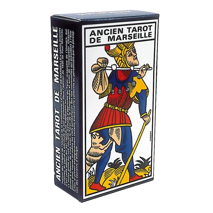 [PIX454] Tarot De Marseille, 78 Cartes - Étui Carton, Version Française - Avec Notice 