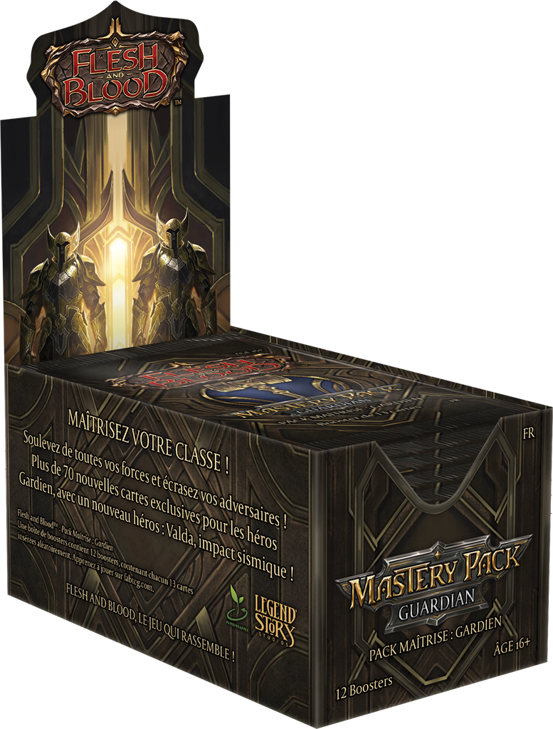 [FABMPG01] Flesh and Blood : Mastery Pack Gardien - Display FR (12 boosters) + 1 carte Promo "Batter to a Pulp"