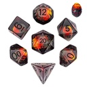Lot de 7 dés résine gamme Insert - en boite - Le Dernier Œuf de Dinosaure