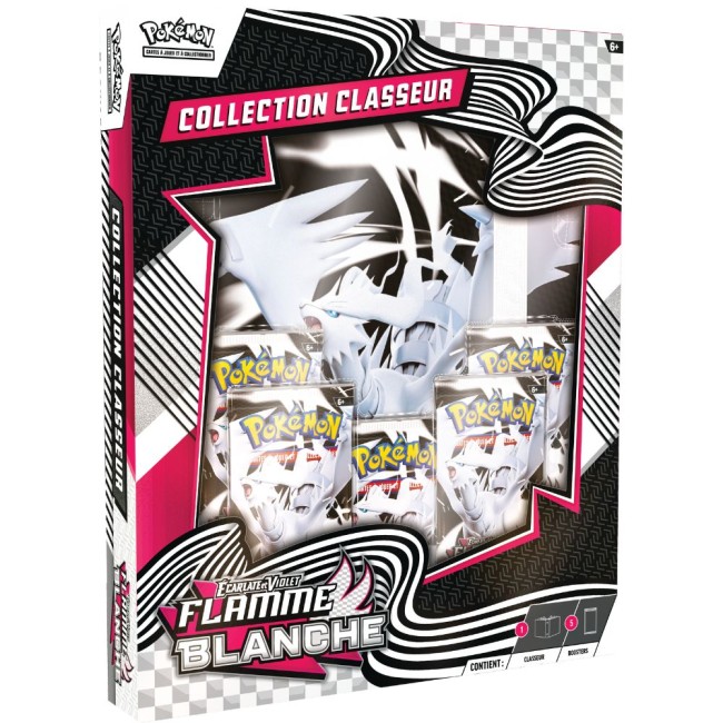 Pokémon EV10.5 : Portfolio (A4) + 5 boosters Flamme Blanche