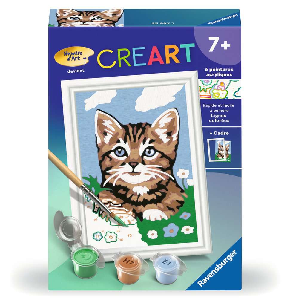 CreArt Kids - 8x12cm - Chaton brun
