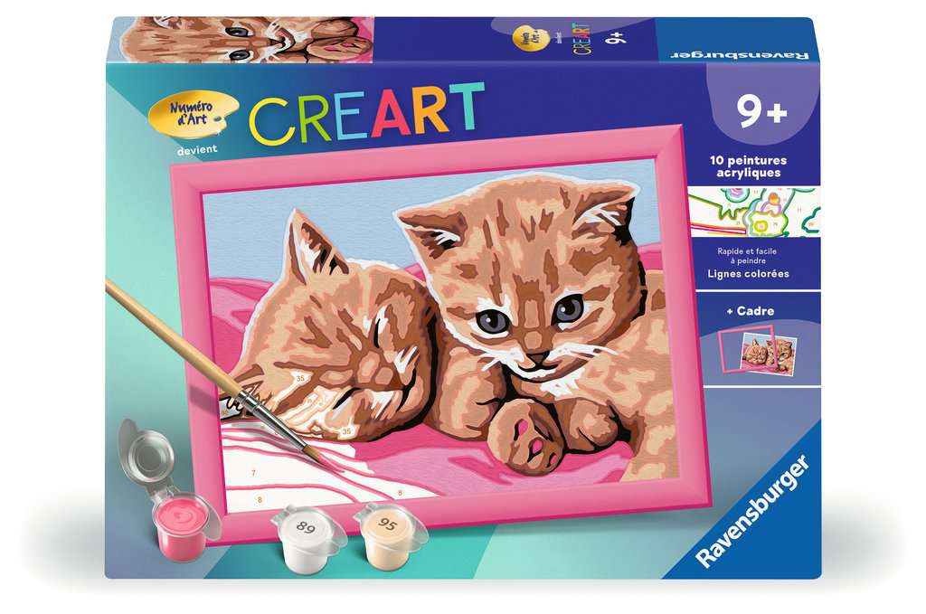 CreArt Kids - 13x18cm - Chatons roux