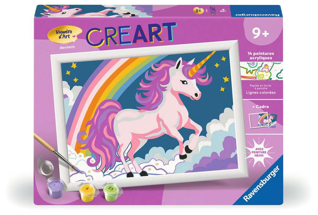 CreArt Kids - 18x24cm - Licorne Neon