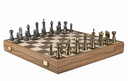 Échiquier (jeux d'échecs) 43cm Noyer Métal HC