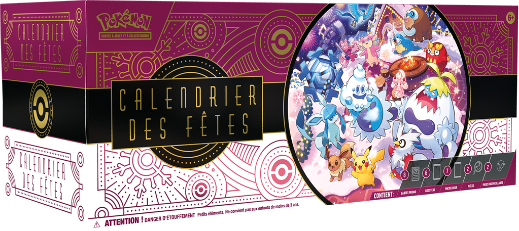 Pokémon : Calendrier des fêtes 2025 (de l'avent)