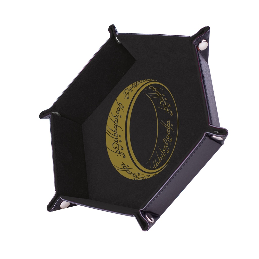 The Lord of the Rings – Piste de Dés L’Anneau Unique - 19 x 19 cm - Cuir et velours