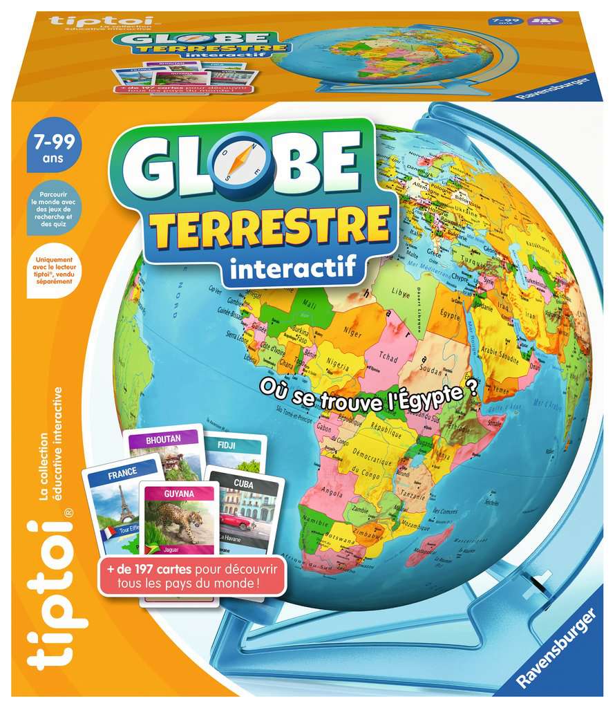 Globe terrestre interactif