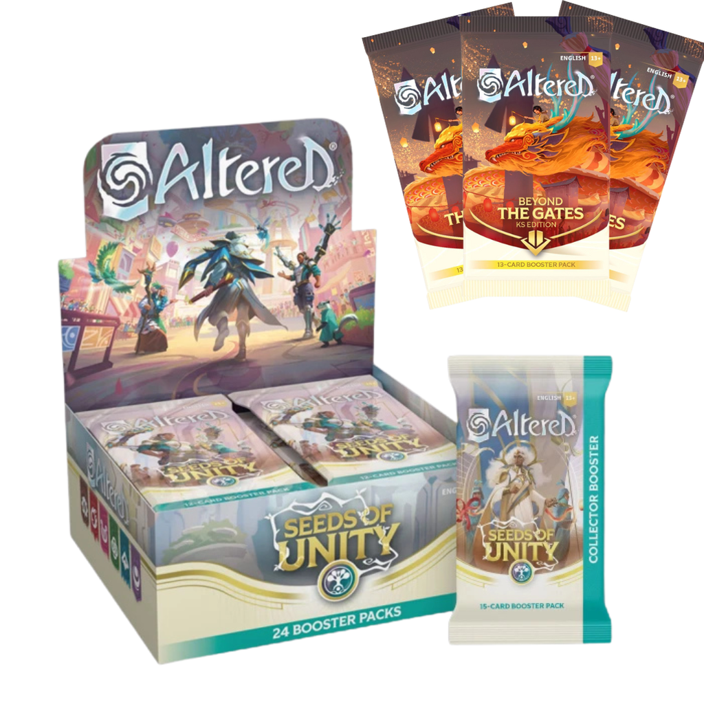 Package Altered - Les Graines de l'Unité : Display (24 boosters) FR + 1 Booster Collector EN + 3 Boosters KS EN