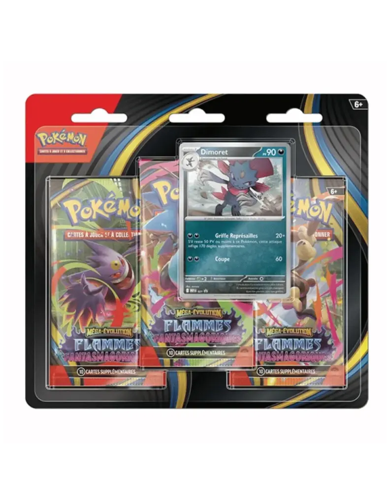 Pokémon ME02 - Flammes Fantasmagoriques : pack 3 boosters 