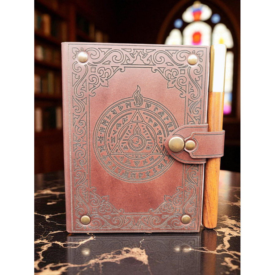 [tcb-ca]  Carnet d'aventurier en cuir - Alchimiste